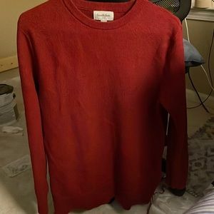 Red long sleeve warm shirt, goodfellow&co from target mens section, size-M